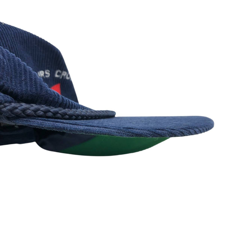 Vintage 90'S YUPOONG Trucker Cap, Corduroy Cap, One Size Fits Most cotton navy blue type Vintage Second Hand