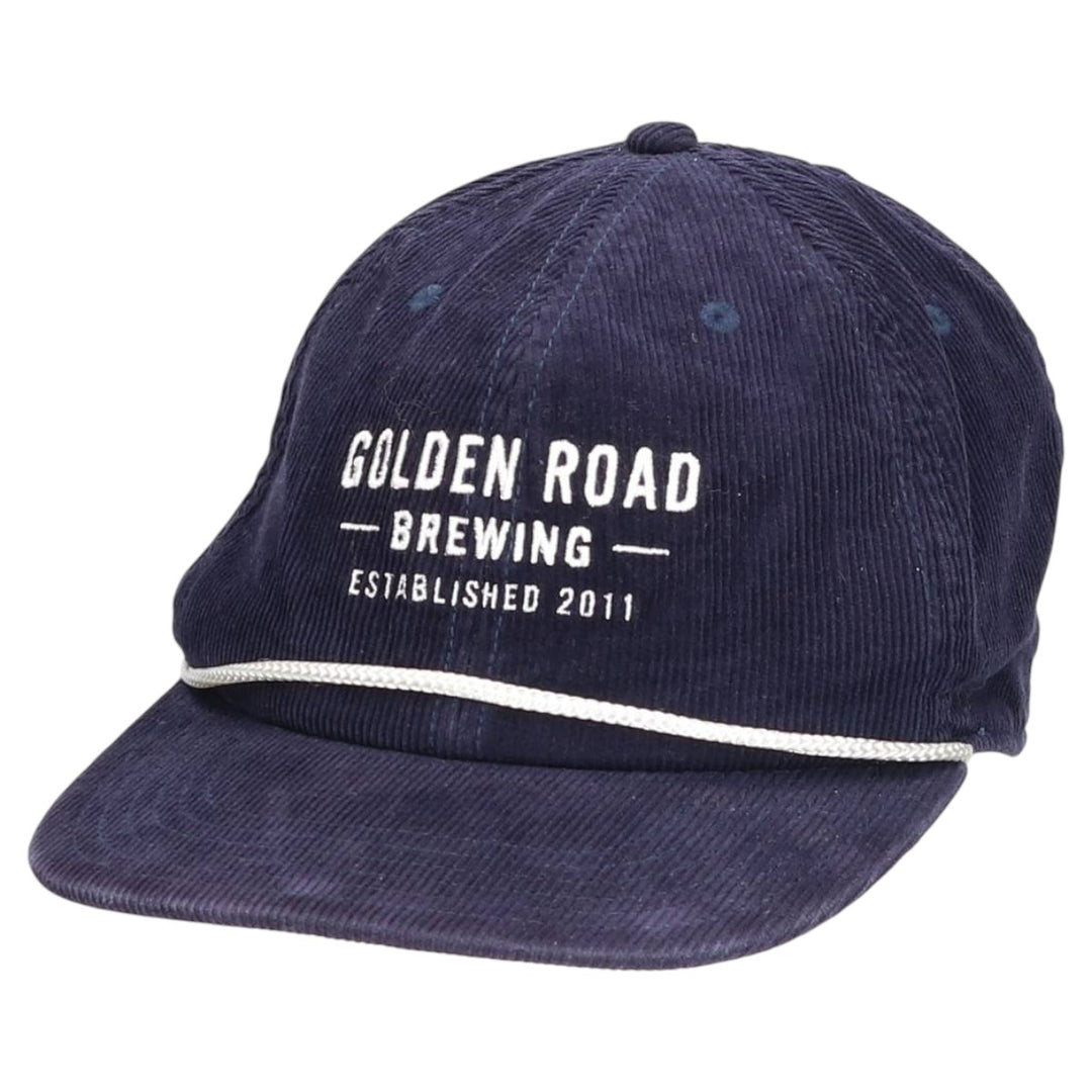 SPORTIQE Corduroy Cap, Free Size, Vintage cotton navy blue type Vintage Second Hand