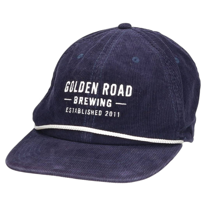 SPORTIQE Corduroy Cap, Free Size, Vintage cotton navy blue type Vintage Second Hand