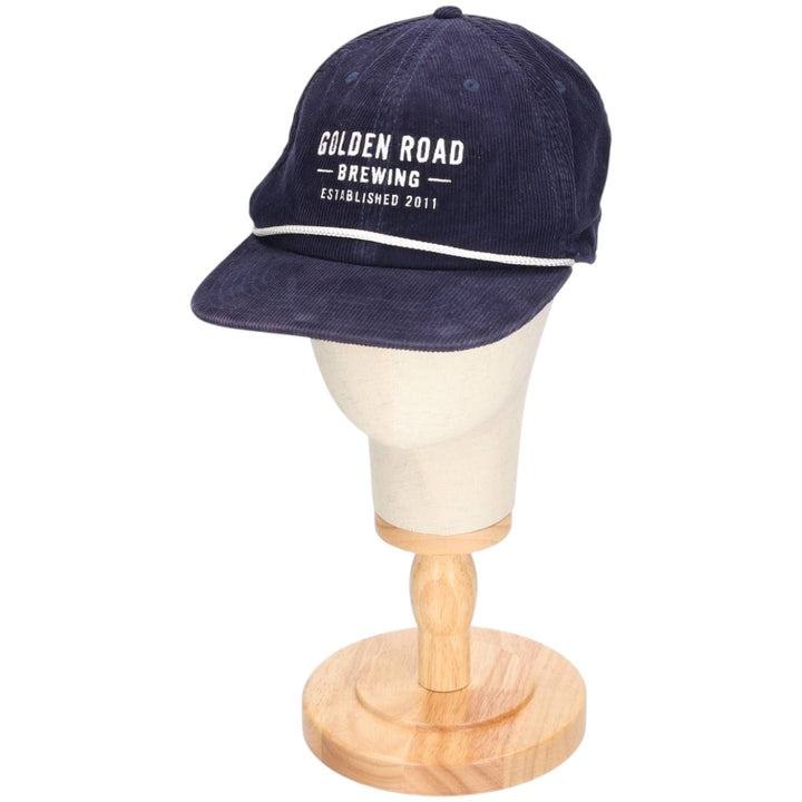 SPORTIQE Corduroy Cap, Free Size, Vintage cotton navy blue type Vintage Second Hand