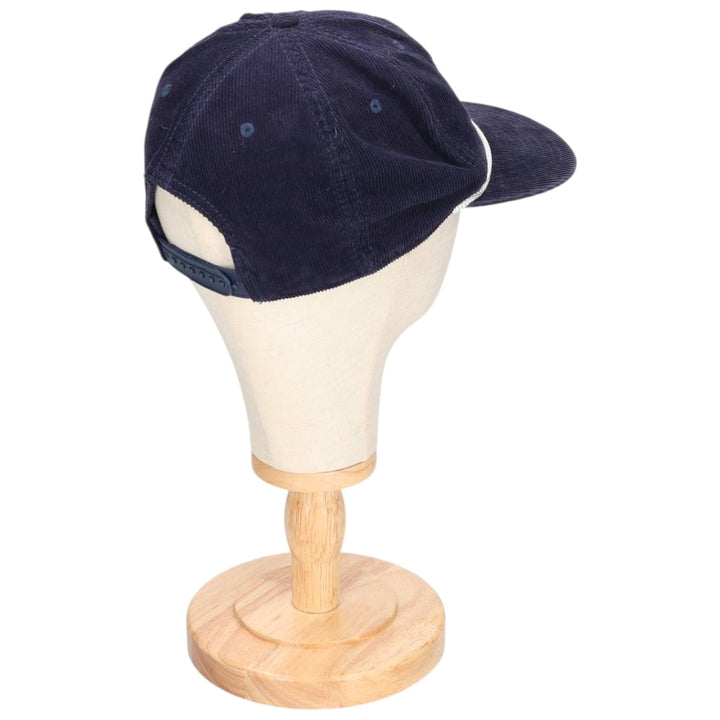 SPORTIQE Corduroy Cap, Free Size, Vintage cotton navy blue type Vintage Second Hand
