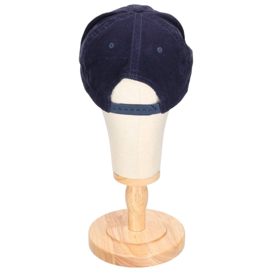 SPORTIQE Corduroy Cap, Free Size, Vintage cotton navy blue type Vintage Second Hand