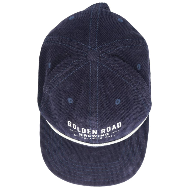 SPORTIQE Corduroy Cap, Free Size, Vintage cotton navy blue type Vintage Second Hand