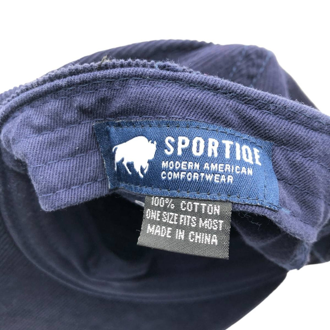 SPORTIQE Corduroy Cap, Free Size, Vintage cotton navy blue type Vintage Second Hand