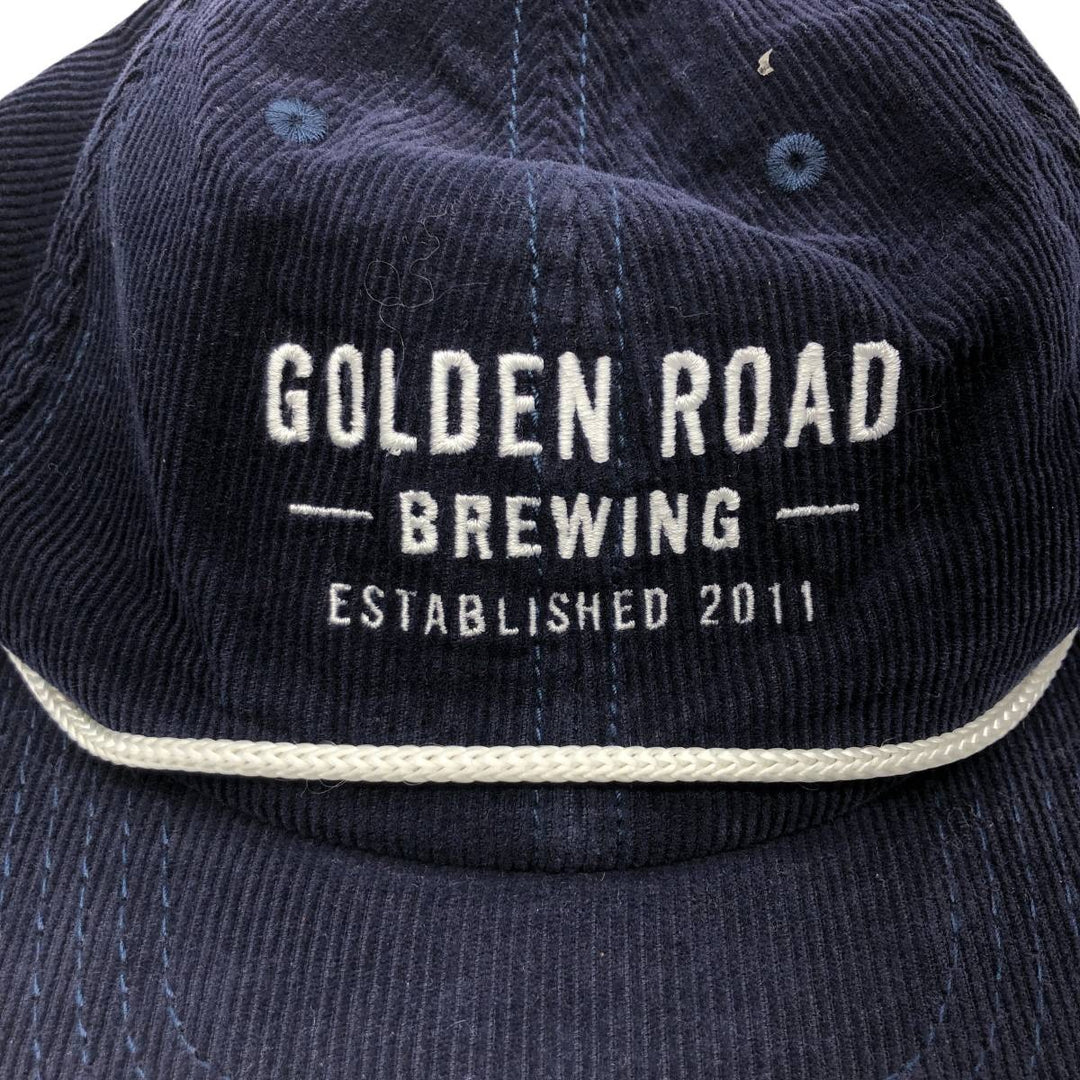 SPORTIQE Corduroy Cap, Free Size, Vintage cotton navy blue type Vintage Second Hand