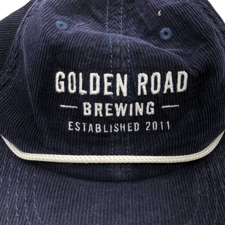 SPORTIQE Corduroy Cap, Free Size, Vintage cotton navy blue type Vintage Second Hand