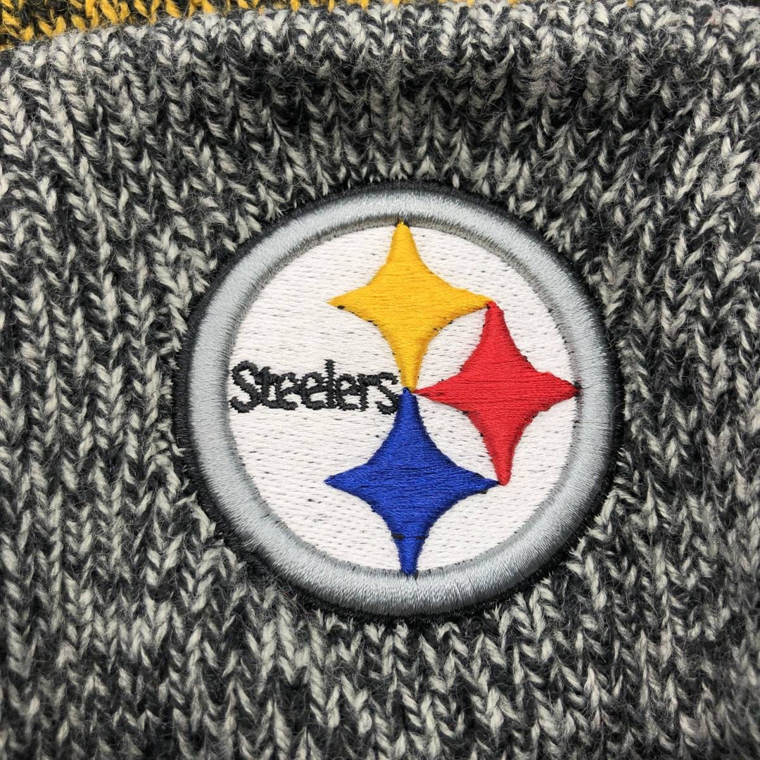 47 Brand NFL Pittsburgh Steelers Knit Beanie, One Size Fits Most acrylic gray type Vintage Second Hand