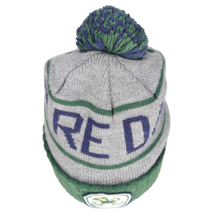 MITCHELL AND NESS Notre Dame Fighting Irish College Knit Beanie, One Size Fits Most acrylic gray type Vintage Second Hand