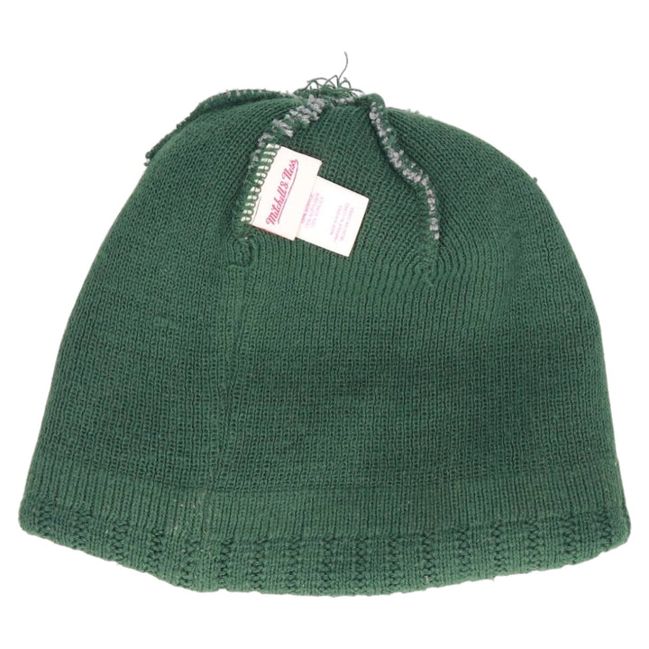 MITCHELL AND NESS Notre Dame Fighting Irish College Knit Beanie, One Size Fits Most acrylic gray type Vintage Second Hand