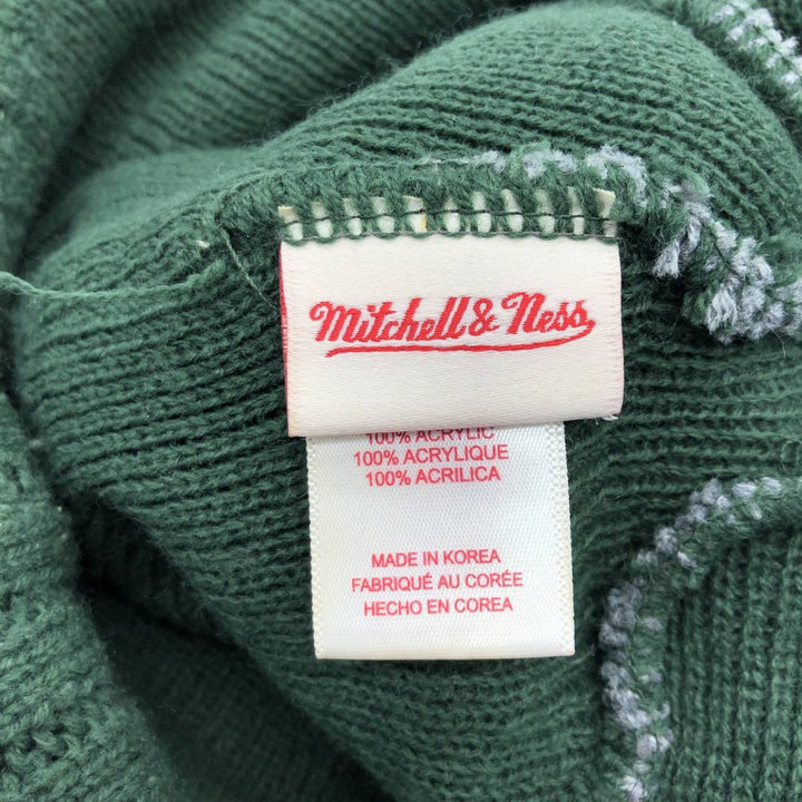 MITCHELL AND NESS Notre Dame Fighting Irish College Knit Beanie, One Size Fits Most acrylic gray type Vintage Second Hand