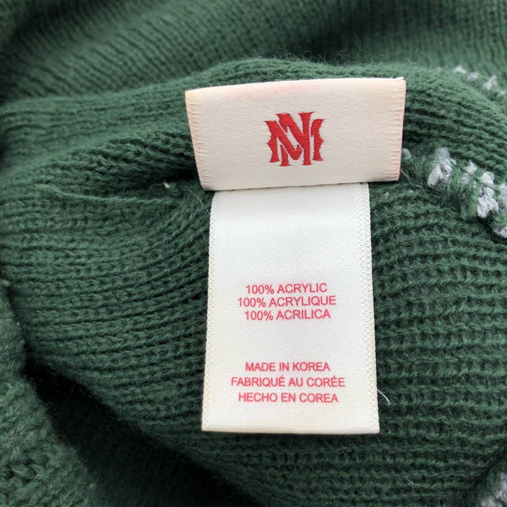 MITCHELL AND NESS Notre Dame Fighting Irish College Knit Beanie, One Size Fits Most acrylic gray type Vintage Second Hand