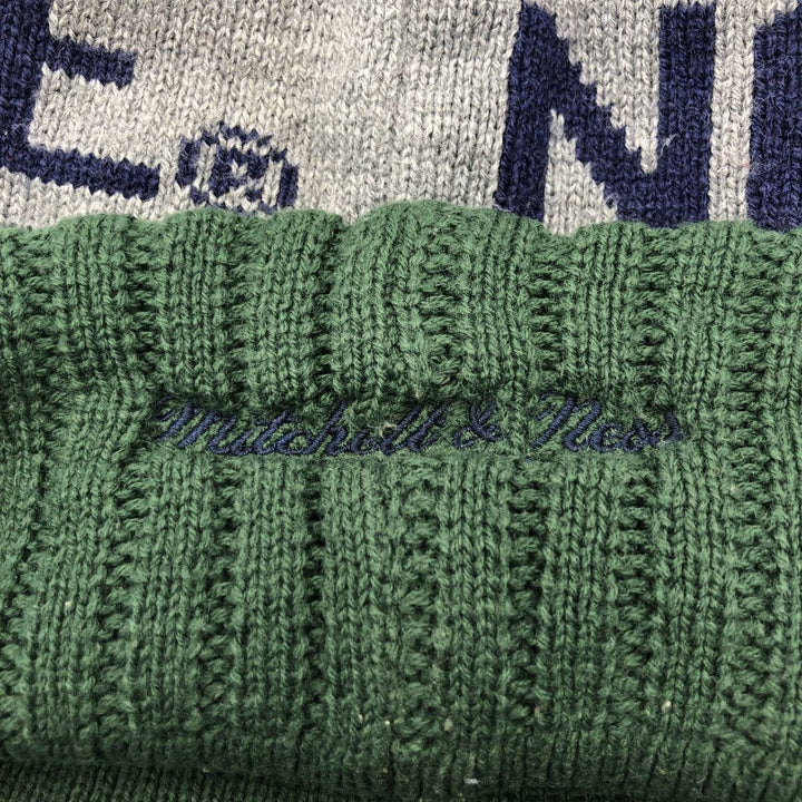 MITCHELL AND NESS Notre Dame Fighting Irish College Knit Beanie, One Size Fits Most acrylic gray type Vintage Second Hand