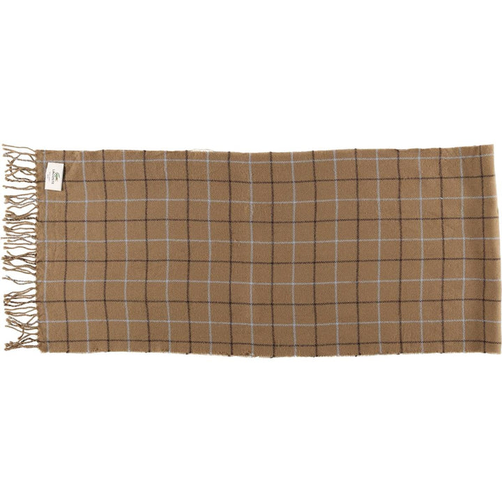 Lacoste wool scarf wool Khaki type beige Vintage Second Hand