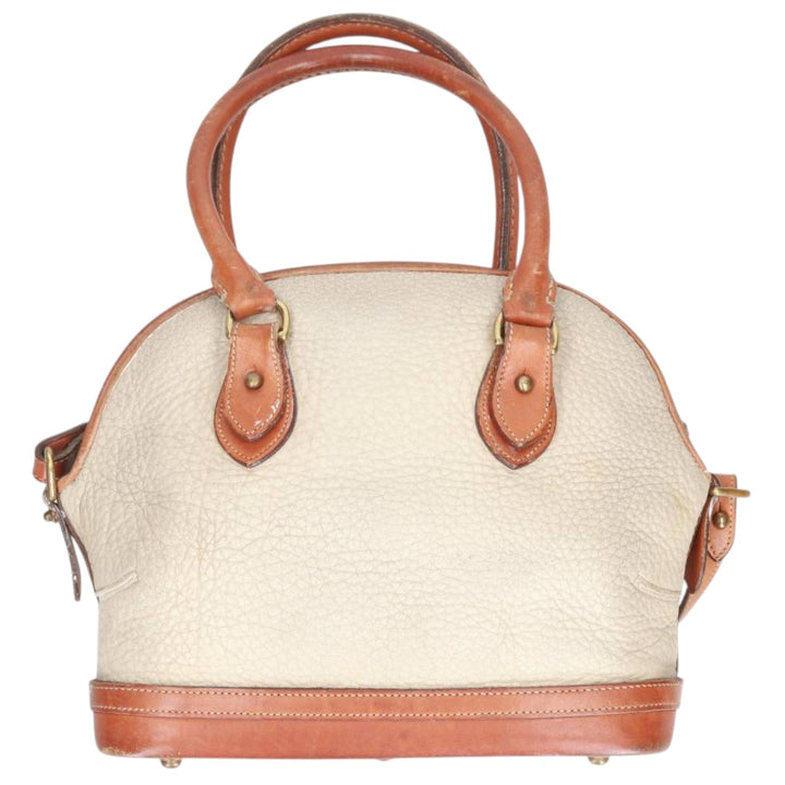 Dooney and Bourke 2-Way Shoulder Bag, Made in USA, Vintage genuine leather brown type Vintage Second Hand