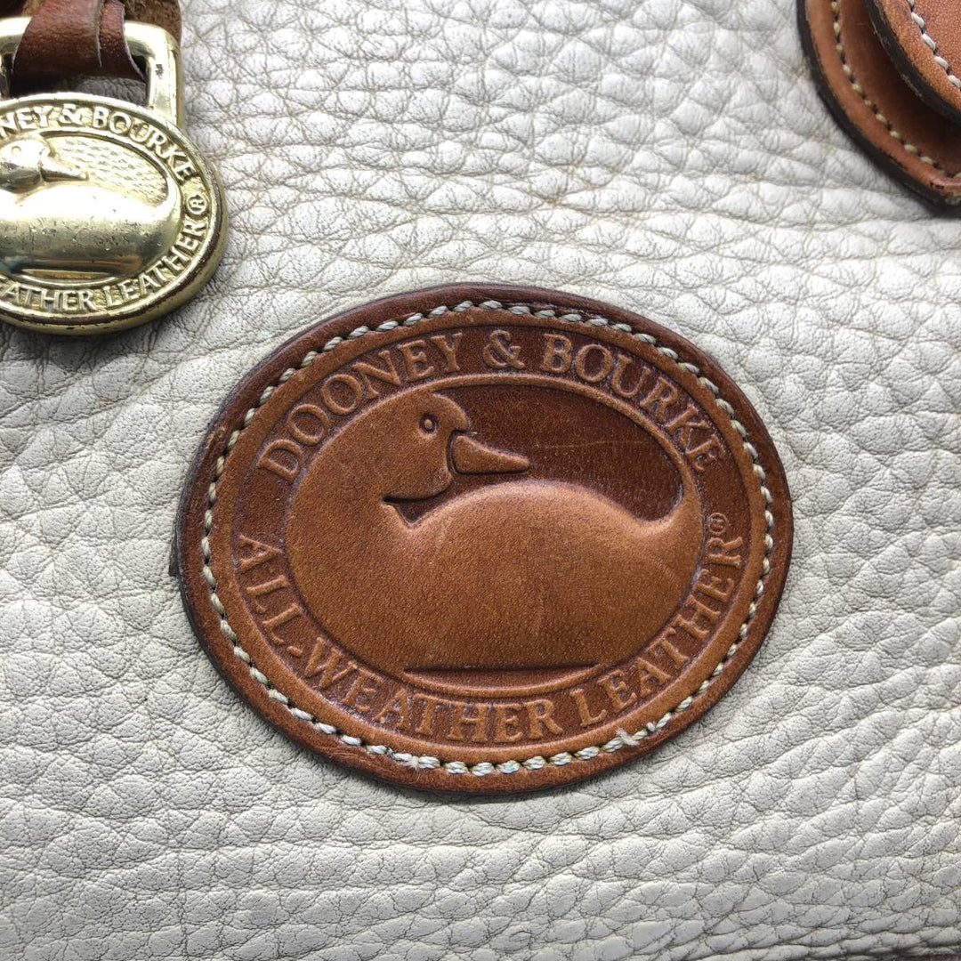 Dooney and Bourke 2-Way Shoulder Bag, Made in USA, Vintage genuine leather brown type Vintage Second Hand