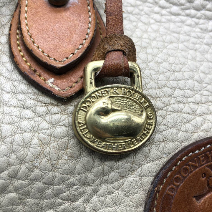 Dooney and Bourke 2-Way Shoulder Bag, Made in USA, Vintage genuine leather brown type Vintage Second Hand