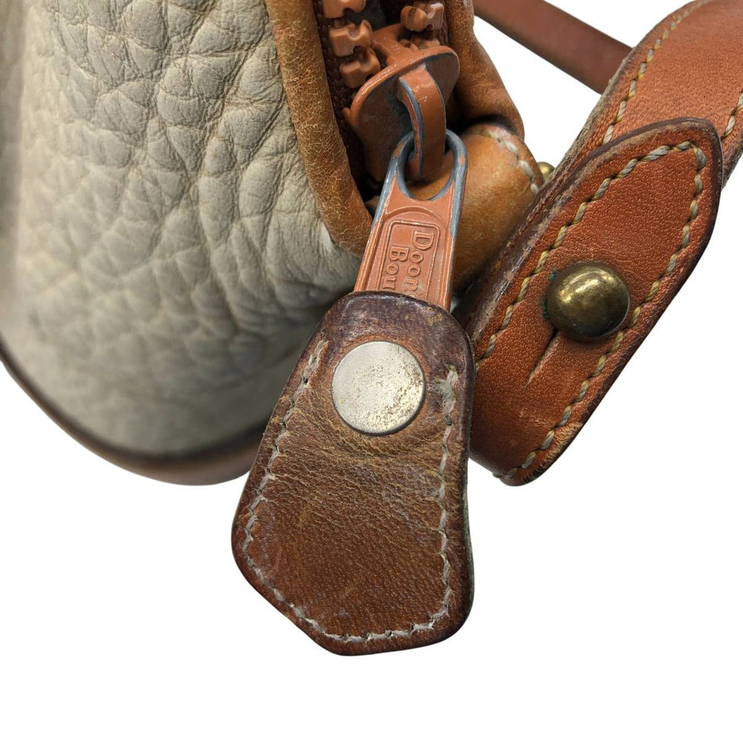 Dooney and Bourke 2-Way Shoulder Bag, Made in USA, Vintage genuine leather brown type Vintage Second Hand