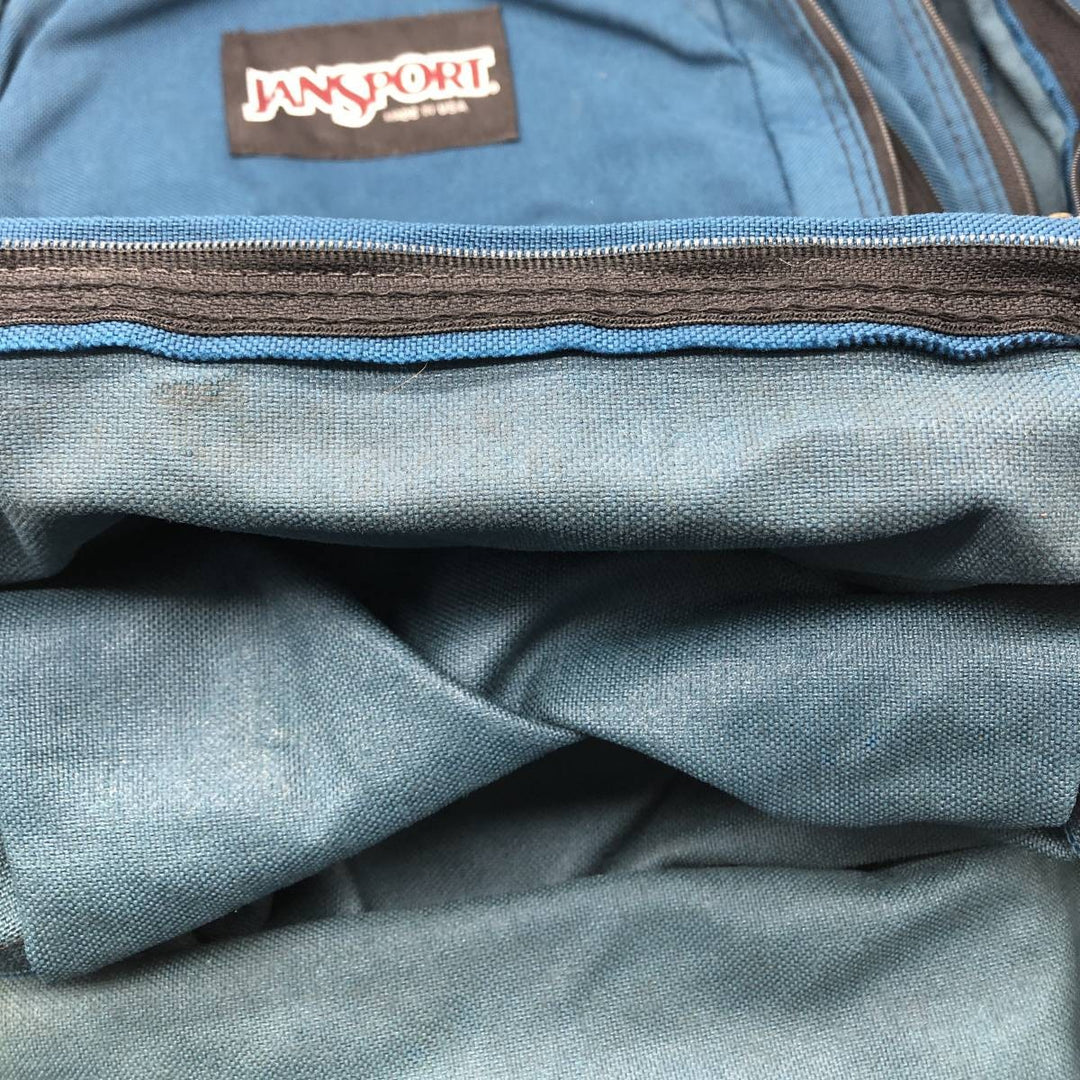 90'S Jansport Backpack Made in USA Vintage unclear turquoise blue Vintage Second Hand