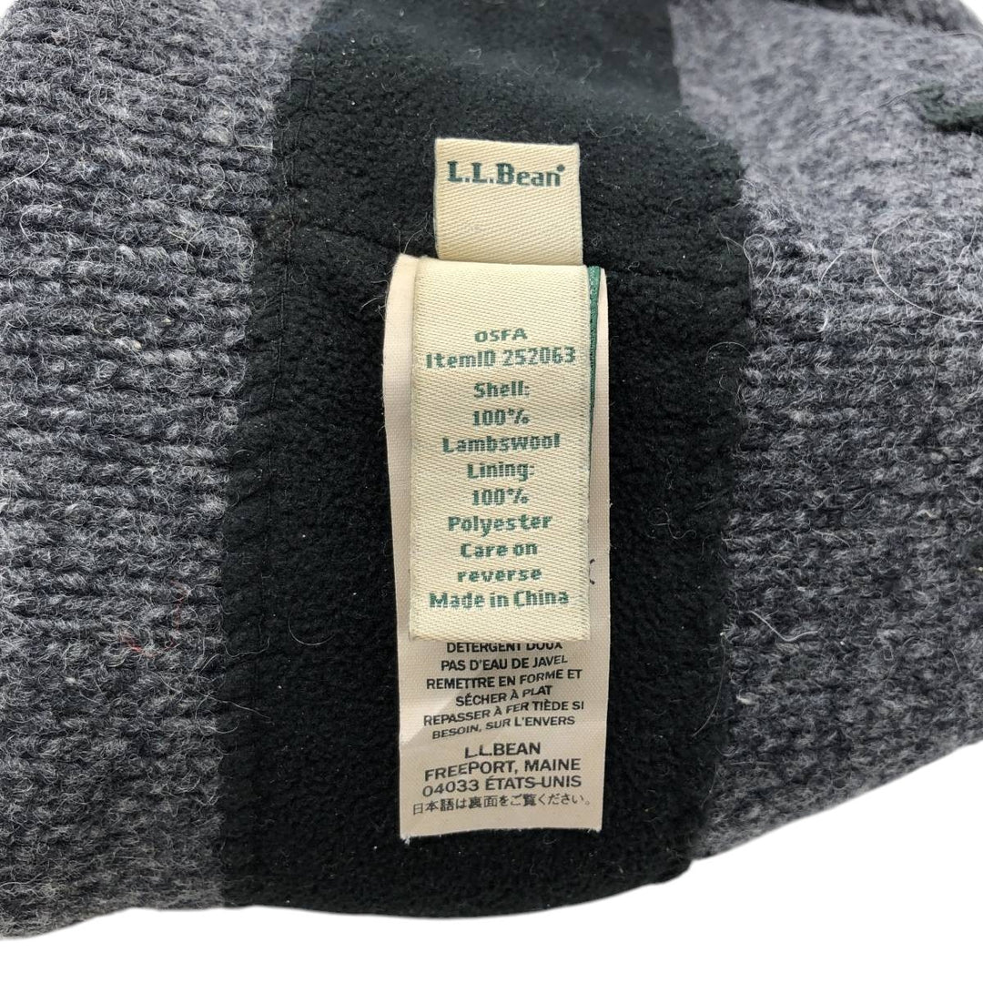 LLBean REVISION ENERGY ADVISORY Knit Beanie (One Size Fits Most) polyester gray type Vintage Second Hand