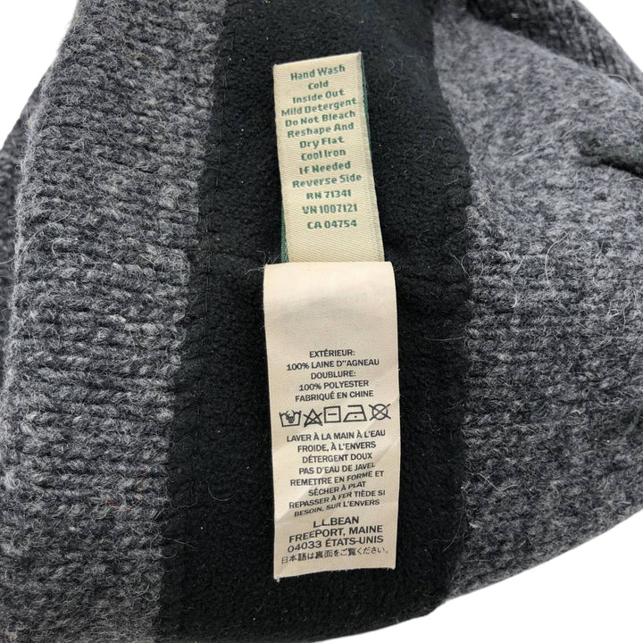 LLBean REVISION ENERGY ADVISORY Knit Beanie (One Size Fits Most) polyester gray type Vintage Second Hand