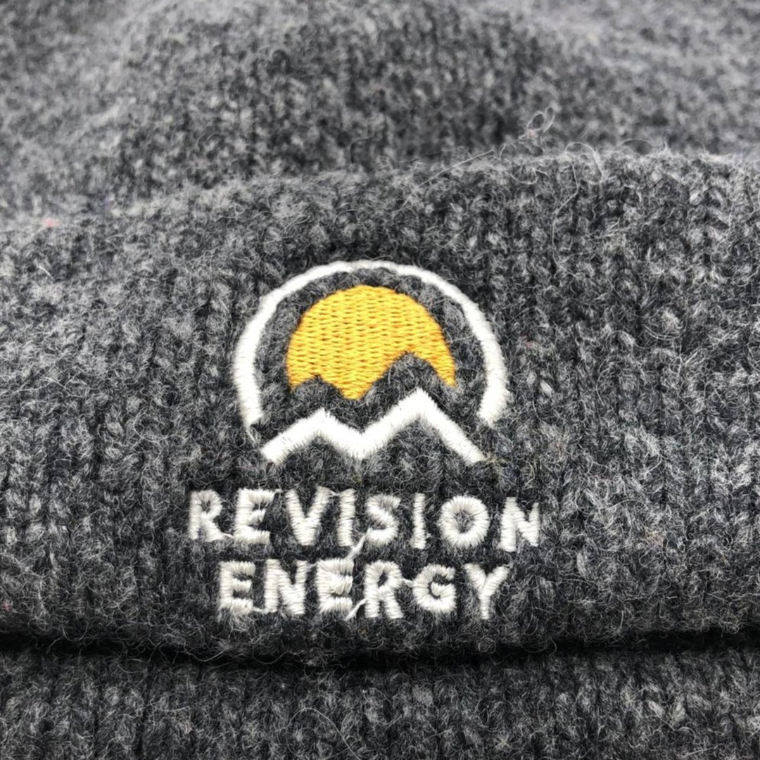 LLBean REVISION ENERGY ADVISORY Knit Beanie (One Size Fits Most) polyester gray type Vintage Second Hand