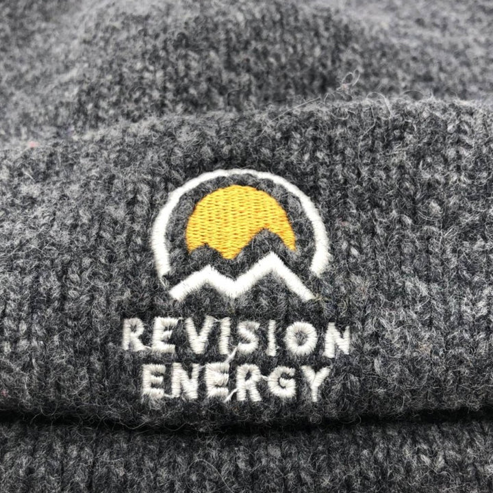 LLBean REVISION ENERGY ADVISORY Knit Beanie (One Size Fits Most) polyester gray type Vintage Second Hand