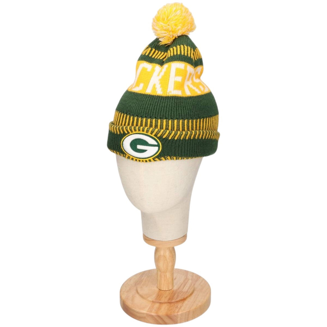 NFL GREEN BAY PACKERS Knit Beanie, One Size Fits Most acrylic green type Vintage Second Hand