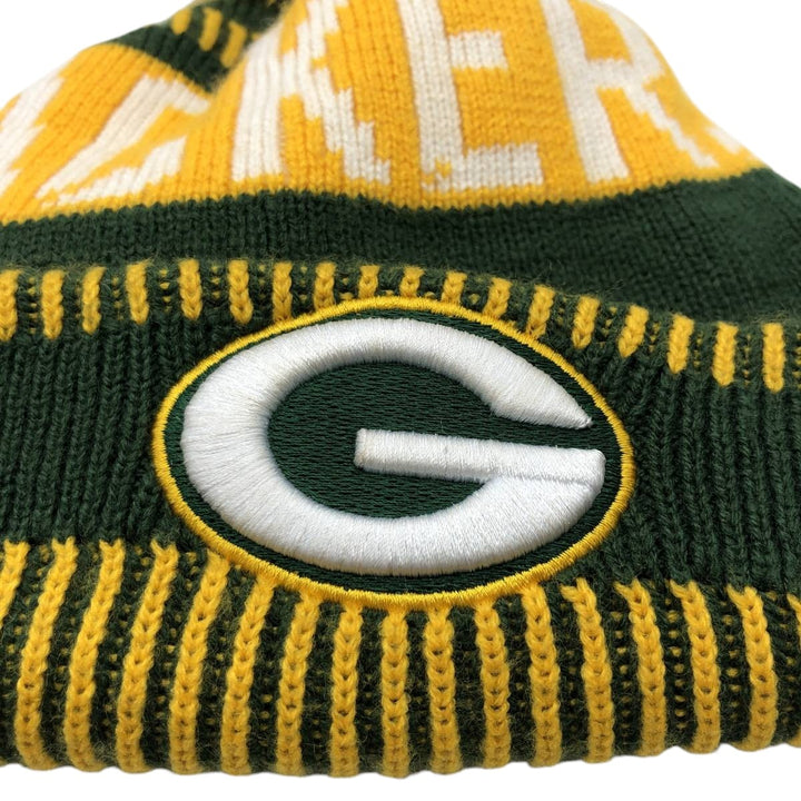 NFL GREEN BAY PACKERS Knit Beanie, One Size Fits Most acrylic green type Vintage Second Hand