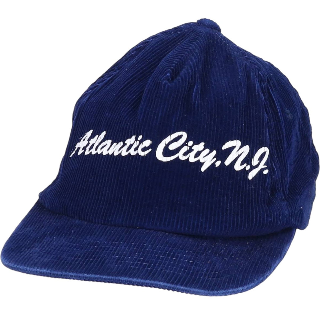Vintage 90'S JD Corduroy Cap, Free Size cotton navy blue type Vintage Second Hand