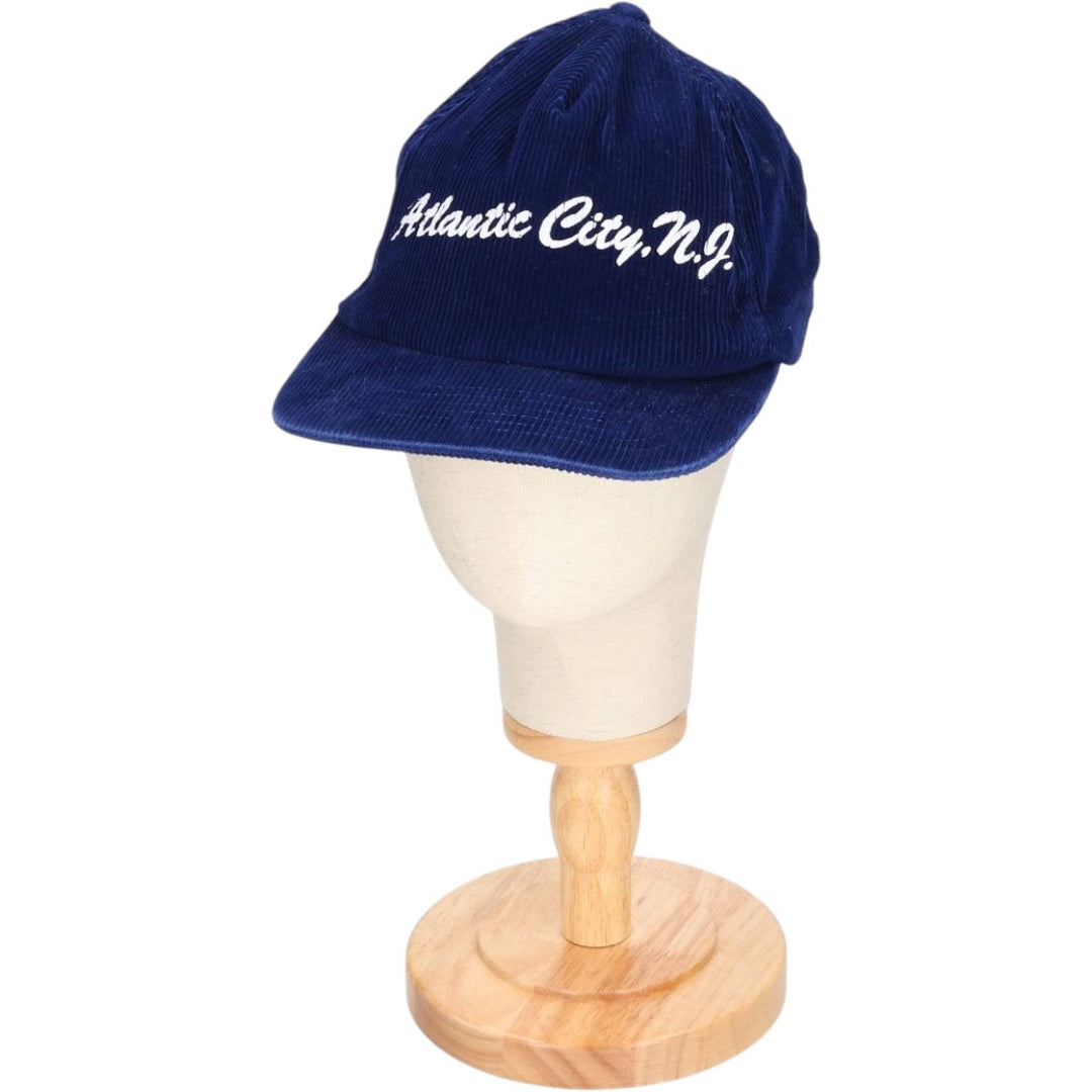Vintage 90'S JD Corduroy Cap, Free Size cotton navy blue type Vintage Second Hand