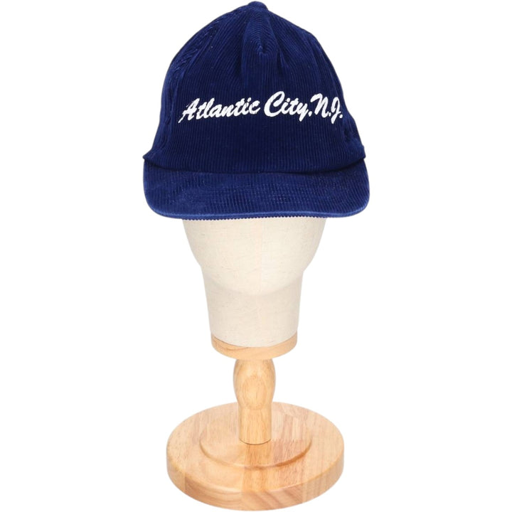 Vintage 90'S JD Corduroy Cap, Free Size cotton navy blue type Vintage Second Hand