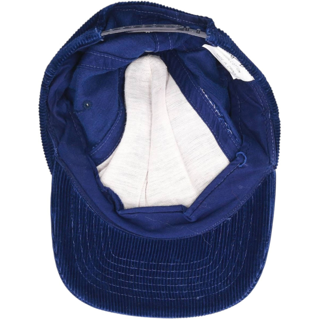 Vintage 90'S JD Corduroy Cap, Free Size cotton navy blue type Vintage Second Hand