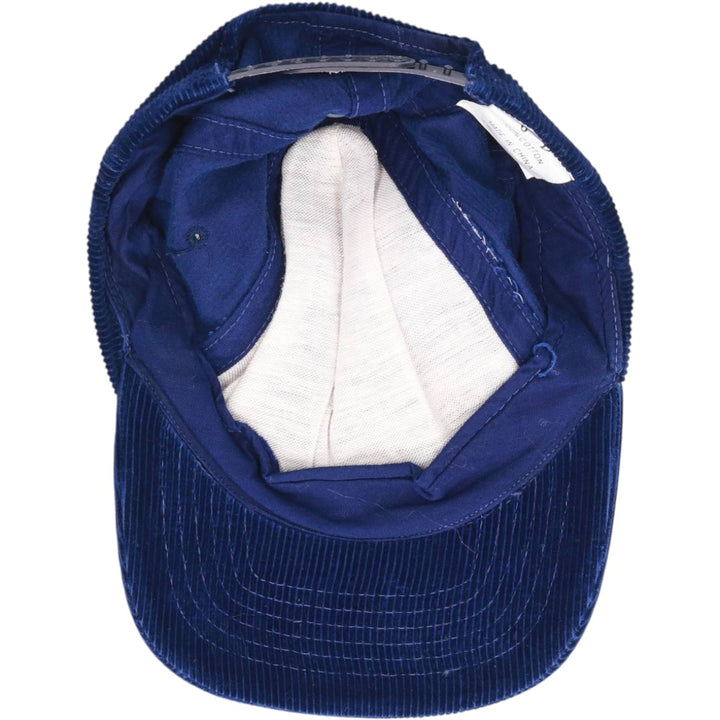 Vintage 90'S JD Corduroy Cap, Free Size cotton navy blue type Vintage Second Hand