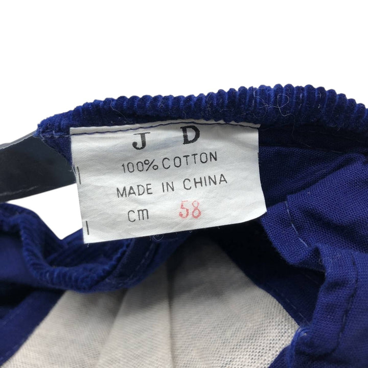 Vintage 90'S JD Corduroy Cap, Free Size cotton navy blue type Vintage Second Hand