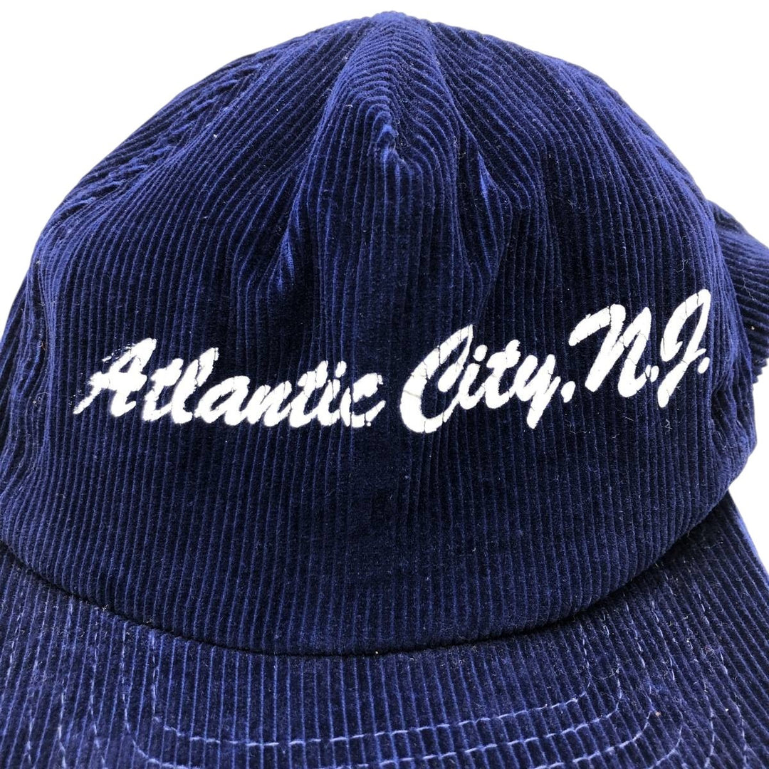 Vintage 90'S JD Corduroy Cap, Free Size cotton navy blue type Vintage Second Hand