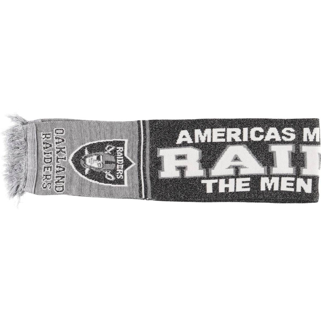 NFL LAS VEGAS RAIDERS Acrylic Scarf unclear black type Vintage Second Hand