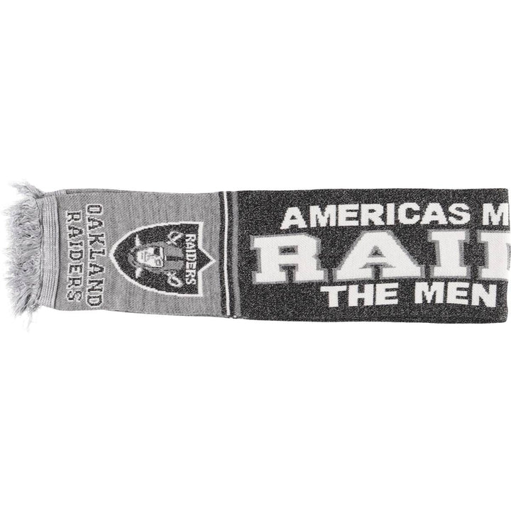 NFL LAS VEGAS RAIDERS Acrylic Scarf unclear black type Vintage Second Hand