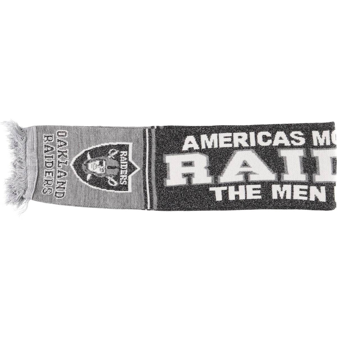 NFL LAS VEGAS RAIDERS Acrylic Scarf unclear black type Vintage Second Hand