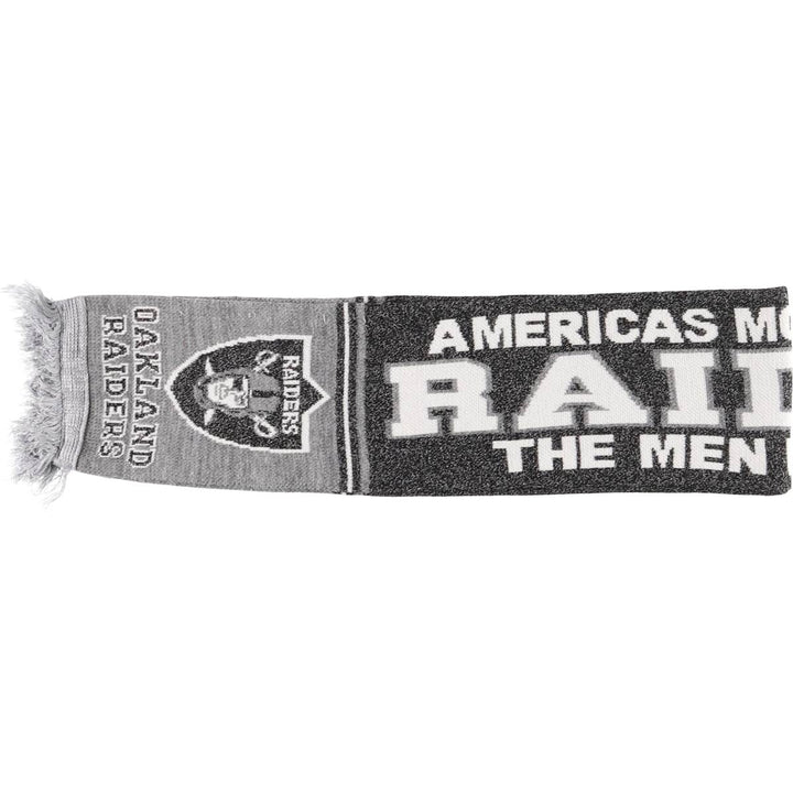 NFL LAS VEGAS RAIDERS Acrylic Scarf unclear black type Vintage Second Hand