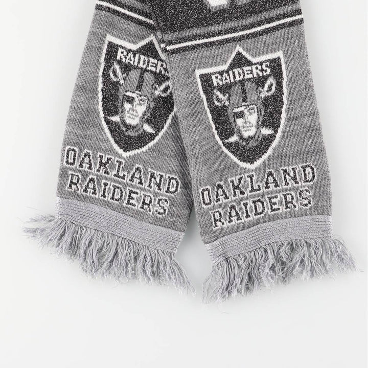 NFL LAS VEGAS RAIDERS Acrylic Scarf unclear black type Vintage Second Hand