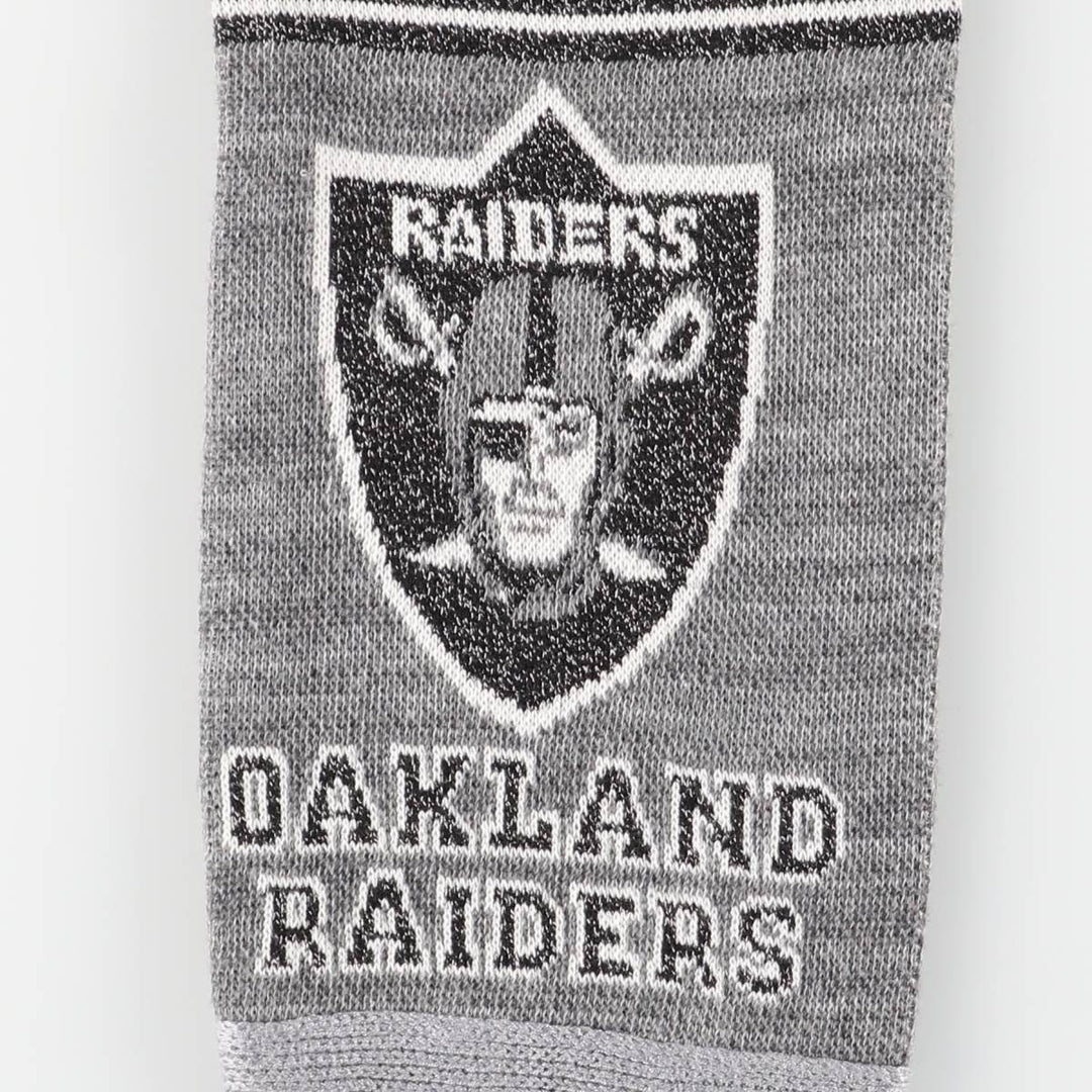 NFL LAS VEGAS RAIDERS Acrylic Scarf unclear black type Vintage Second Hand