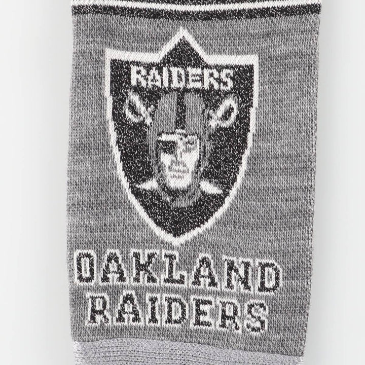 NFL LAS VEGAS RAIDERS Acrylic Scarf unclear black type Vintage Second Hand
