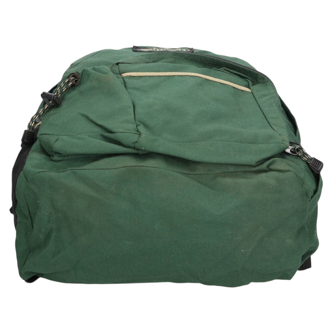 90'S Outdoor Products Logo Patch Backpack, Made in USA - Vintage unclear Green type dark green Vintage Second Hand
