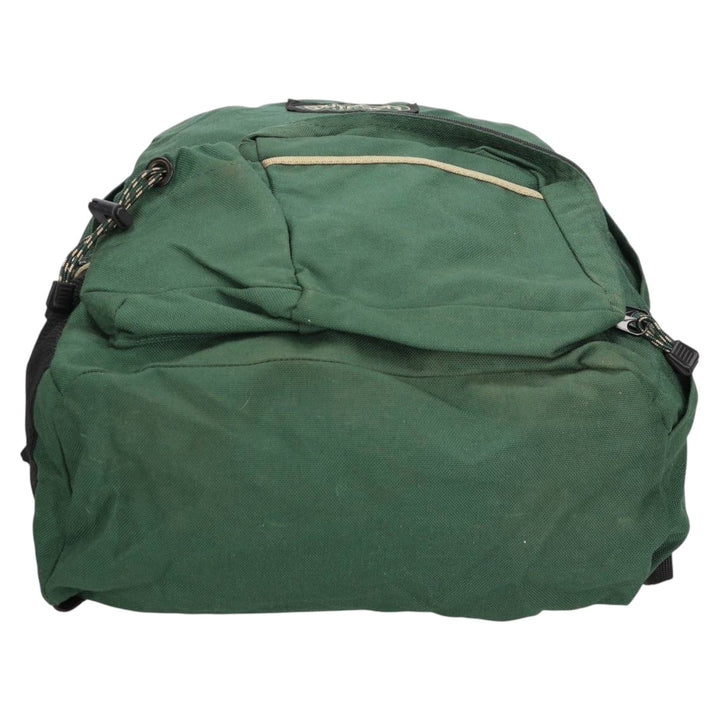 90'S Outdoor Products Logo Patch Backpack, Made in USA - Vintage unclear Green type dark green Vintage Second Hand