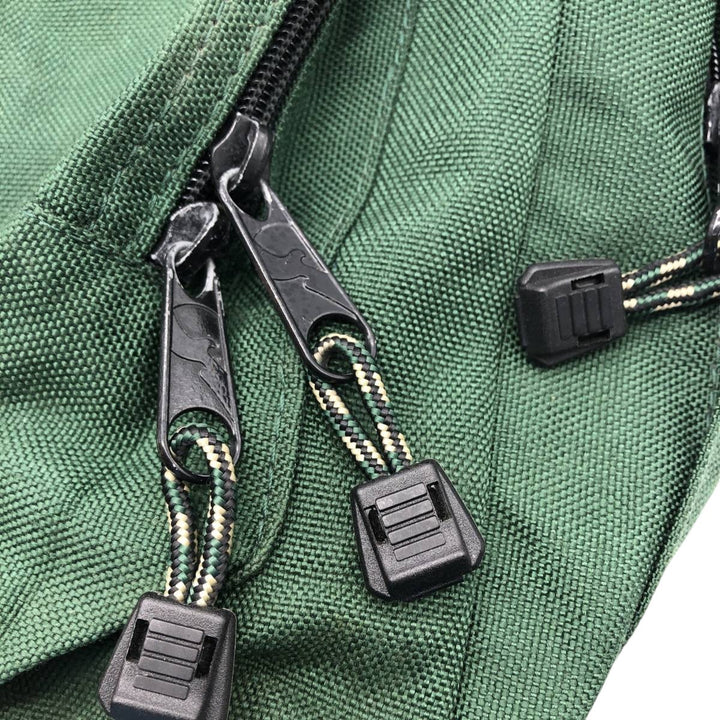 90'S Outdoor Products Logo Patch Backpack, Made in USA - Vintage unclear Green type dark green Vintage Second Hand