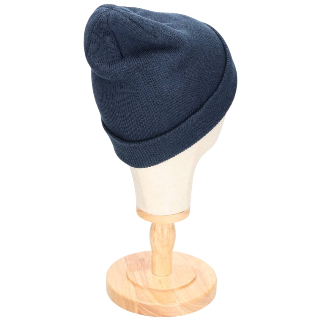 90'S Nike knit beanie, one size fits all, vintage acrylic navy blue type Vintage Second Hand