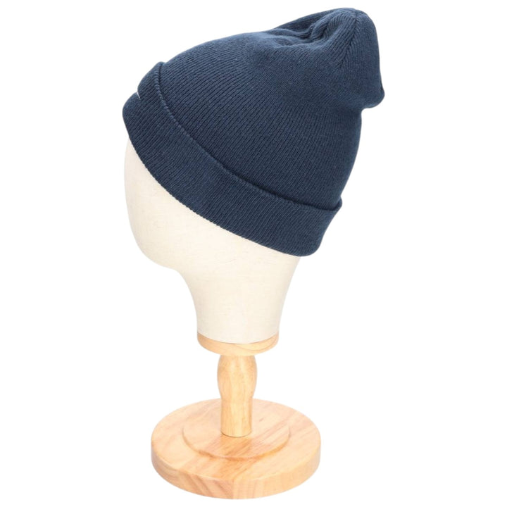 90'S Nike knit beanie, one size fits all, vintage acrylic navy blue type Vintage Second Hand