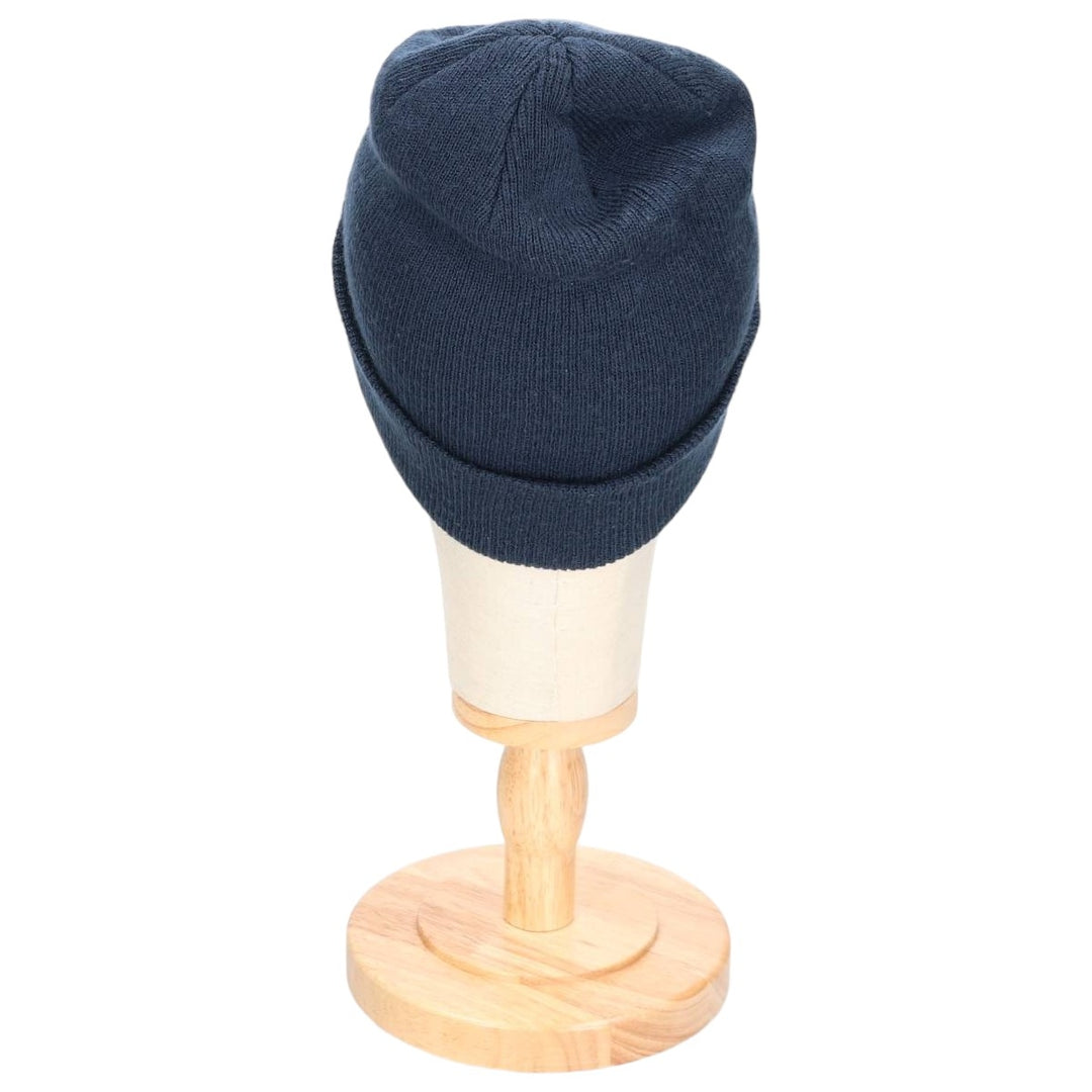 90'S Nike knit beanie, one size fits all, vintage acrylic navy blue type Vintage Second Hand