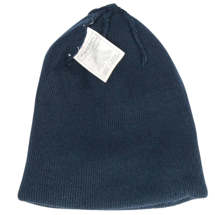 90'S Nike knit beanie, one size fits all, vintage acrylic navy blue type Vintage Second Hand