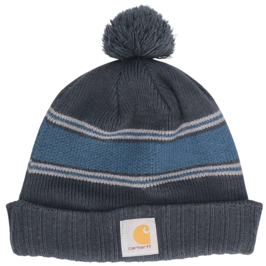 Carhartt knit beanie, one size fits all acrylic navy blue type Vintage Second Hand